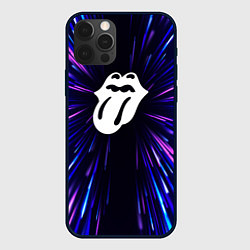 Чехол для iPhone 12 Pro Rolling Stones neon energy, цвет: 3D-черный