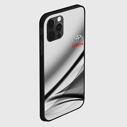 Чехол для iPhone 12 Pro Toyota texrure grey, цвет: 3D-черный — фото 2