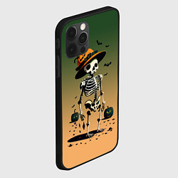 Чехол для iPhone 12 Pro Funny skeleton - ai art fantasy, цвет: 3D-черный — фото 2