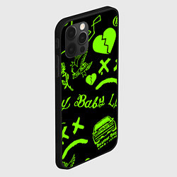 Чехол для iPhone 12 Pro Lil Peep кислота, цвет: 3D-черный — фото 2