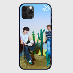 Чехол для iPhone 12 Pro ATE Stray Kids Bang Chan I N Lee Know Changbin, цвет: 3D-черный