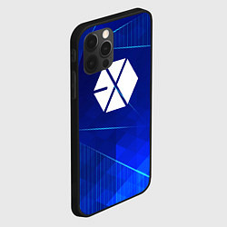 Чехол для iPhone 12 Pro Exo blue poly, цвет: 3D-черный — фото 2