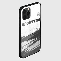 Чехол для iPhone 12 Pro Sporting - white gradient посередине, цвет: 3D-черный — фото 2