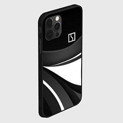 Чехол для iPhone 12 Pro Zeekr - черно-белый, цвет: 3D-черный — фото 2