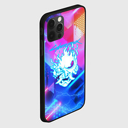 Чехол для iPhone 12 Pro Cyberpunk samurai storm, цвет: 3D-черный — фото 2