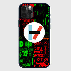 Чехол для iPhone 12 Pro Twenty one pilots music steel, цвет: 3D-черный