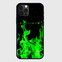 Чехол для iPhone 12 Pro Destiny кислотный огонь, цвет: 3D-черный