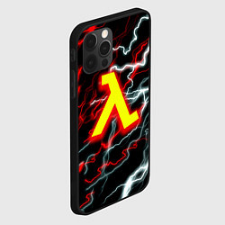 Чехол для iPhone 12 Pro Half life storm logo, цвет: 3D-черный — фото 2