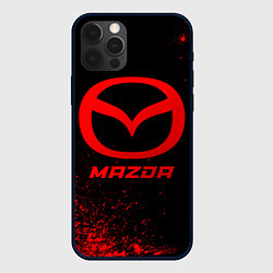 Чехол для iPhone 12 Pro Mazda - red gradient, цвет: 3D-черный