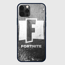 Чехол для iPhone 12 Pro Fortnite - grey gradient, цвет: 3D-черный