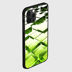 Чехол для iPhone 12 Pro Грани кубы текстура, цвет: 3D-черный — фото 2