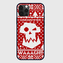 Чехол для iPhone 12 Pro Вязаный warhammer waaagh, цвет: 3D-черный