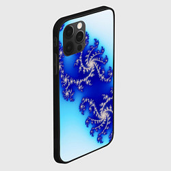 Чехол для iPhone 12 Pro Психоделика холодный узоры, цвет: 3D-черный — фото 2