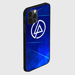 Чехол для iPhone 12 Pro Linkin Park blue poly, цвет: 3D-черный — фото 2
