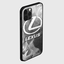 Чехол для iPhone 12 Pro Lexus - grey gradient, цвет: 3D-черный — фото 2