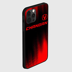 Чехол для iPhone 12 Pro Changan - red gradient посередине, цвет: 3D-черный — фото 2