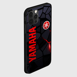 Чехол для iPhone 12 Pro Yamaha - плиты с эффектом свечения, цвет: 3D-черный — фото 2