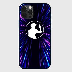 Чехол для iPhone 12 Pro Cowboy Bebop neon energy, цвет: 3D-черный