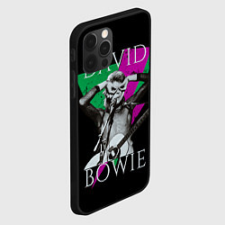 Чехол для iPhone 12 Pro David Bowie - hand goggles, цвет: 3D-черный — фото 2