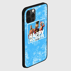 Чехол для iPhone 12 Pro Happy Holidays - Fortnite Ginger Gunner и Щелкунчи, цвет: 3D-черный — фото 2