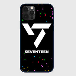 Чехол для iPhone 12 Pro Seventeen конфети, цвет: 3D-черный