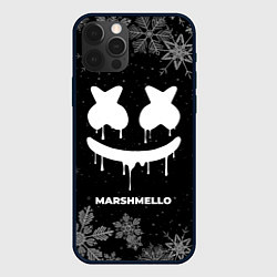 Чехол для iPhone 12 Pro Снежный Marshmello, цвет: 3D-черный