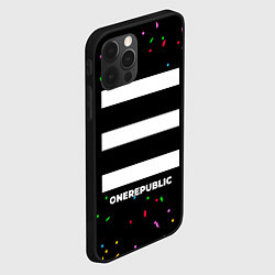 Чехол для iPhone 12 Pro OneRepublic конфети, цвет: 3D-черный — фото 2