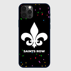 Чехол для iPhone 12 Pro Saints Row конфети, цвет: 3D-черный