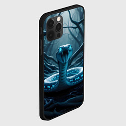 Чехол для iPhone 12 Pro Цифровая змея, цвет: 3D-черный — фото 2
