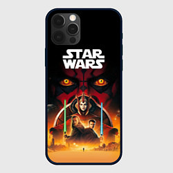 Чехол для iPhone 12 Pro Звездные войны - Скрытая угроза, цвет: 3D-черный