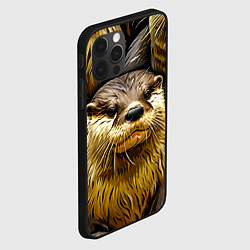Чехол для iPhone 12 Pro Выдры, цвет: 3D-черный — фото 2