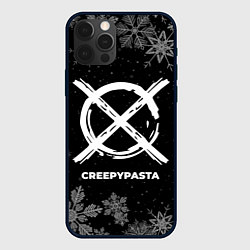 Чехол для iPhone 12 Pro Снежный CreepyPasta, цвет: 3D-черный