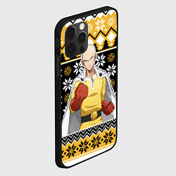 Чехол для iPhone 12 Pro One-Punch Man sweater, цвет: 3D-черный — фото 2