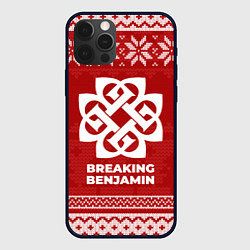 Чехол для iPhone 12 Pro Новогодний Breaking Benjamin, цвет: 3D-черный