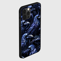 Чехол для iPhone 12 Pro Черные вороны, цвет: 3D-черный — фото 2