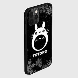 Чехол для iPhone 12 Pro Снежный Totoro, цвет: 3D-черный — фото 2