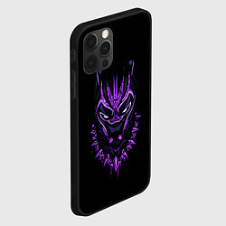 Чехол для iPhone 12 Pro Black Panther head, цвет: 3D-черный — фото 2