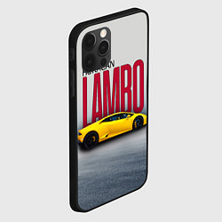 Чехол для iPhone 12 Pro Итальянский гиперкар Lambo Huracan, цвет: 3D-черный — фото 2