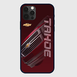 Чехол для iPhone 12 Pro Chevrolet Tahoe, цвет: 3D-черный