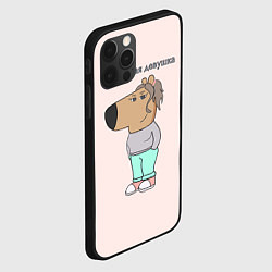 Чехол для iPhone 12 Pro Чилловая девушка мем, цвет: 3D-черный — фото 2