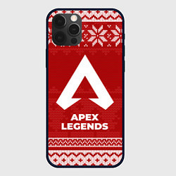 Чехол для iPhone 12 Pro Новогодний Apex Legends, цвет: 3D-черный