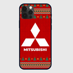 Чехол для iPhone 12 Pro Mitsubishi new year, цвет: 3D-черный