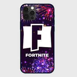 Чехол для iPhone 12 Pro Праздничный Fortnite, цвет: 3D-черный