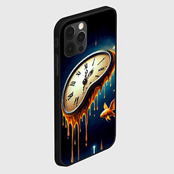 Чехол для iPhone 12 Pro Течение времени - сюрреализм, цвет: 3D-черный — фото 2