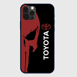 Чехол для iPhone 12 Pro Toyota и череп, цвет: 3D-черный