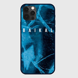 Чехол для iPhone 12 Pro Лёд Байкала, цвет: 3D-черный