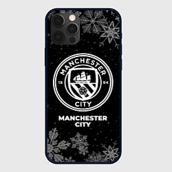 Чехол для iPhone 12 Pro Снежный Manchester City, цвет: 3D-черный