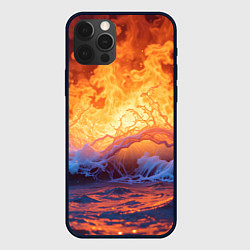 Чехол для iPhone 12 Pro Стихия огня и воды, цвет: 3D-черный