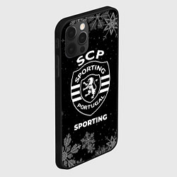 Чехол для iPhone 12 Pro Снежный Sporting, цвет: 3D-черный — фото 2