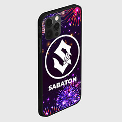 Чехол для iPhone 12 Pro Праздничный Sabaton, цвет: 3D-черный — фото 2
